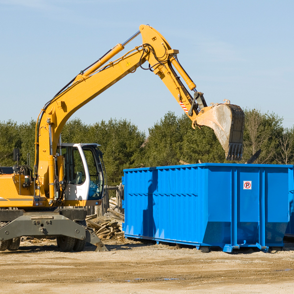 is there a minimum or maximum amount of waste i can put in a residential dumpster in Onego